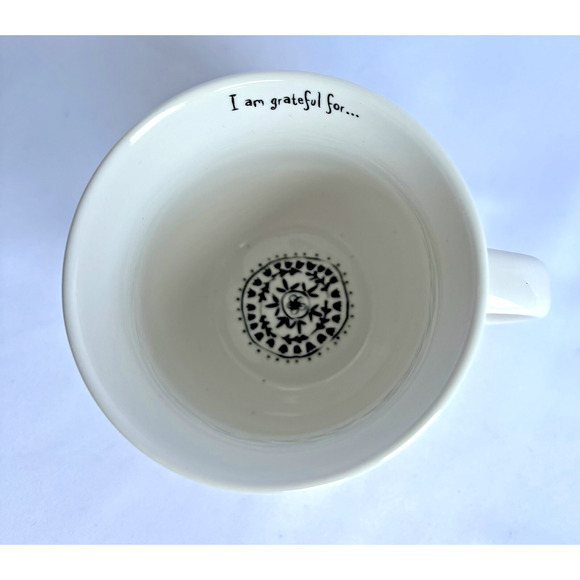 Natural Life I Am Grateful For Coffee Mug Cup Monogrammed Letter H - Picture 3 of 8